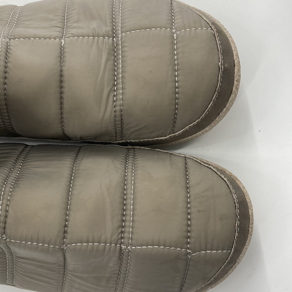 TOMS Women’s Khaki Tan Quilted Boots Faux Fur Lining Size 11 - Picture 5 of 9